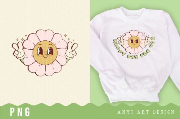 Download Retro Flower Daisy Sublimation - Retro Collection