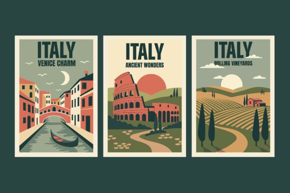 Download Italy Retro Travel Poster - Retro Collection