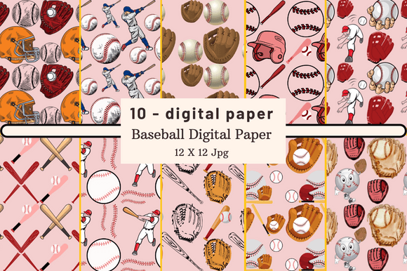 Download Baseball Digital Paper - Premium Resources