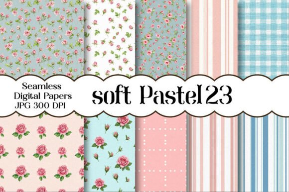 Download Soft Pastel Digital Paper Backgrounds - Pastel digital paper Collection