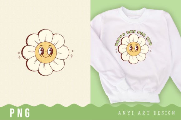 Download Retro Flower Daisy Sublimation - Retro Collection