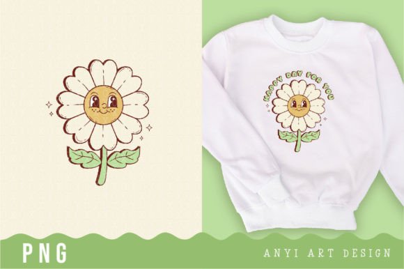 Download Retro Flower Daisy Sublimation - Retro Collection