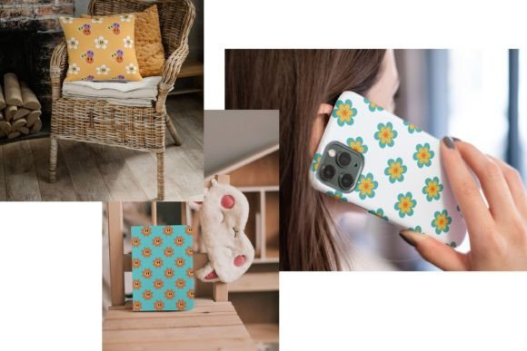 Download Retro Flower Pattern - Retro Collection