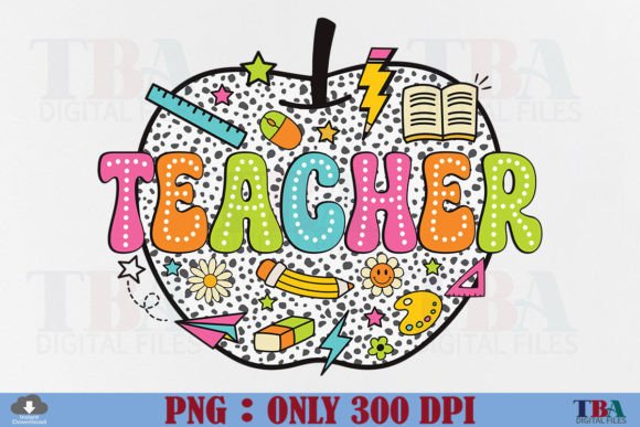 Download Teacher PNG, Back to School Retro Dots - Retro Collection