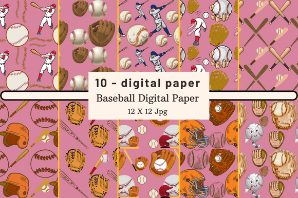 Download Baseball Digital Paper - Premium Resources