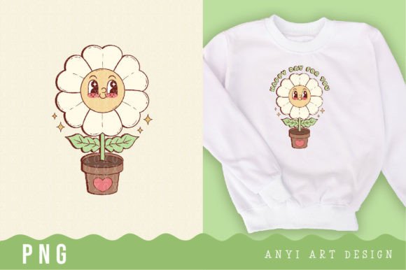 Download Retro Flower Daisy Sublimation - Retro Collection