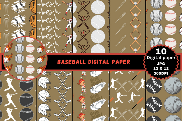 Download Baseball Digital Paper - Premium Bundle