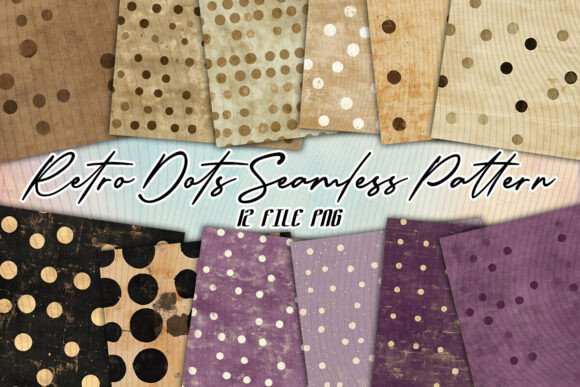 Download Retro Dots Seamless Pattern Background - Retro Collection
