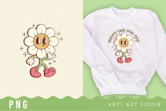 Download Retro Flower Daisy Sublimation - Retro Collection