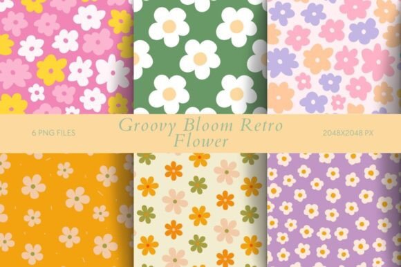 Download Groovy Bloom: Retro Flower - Retro Collection