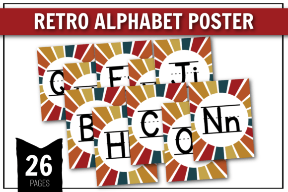 Download Retro Alphabet Poster - Retro Collection
