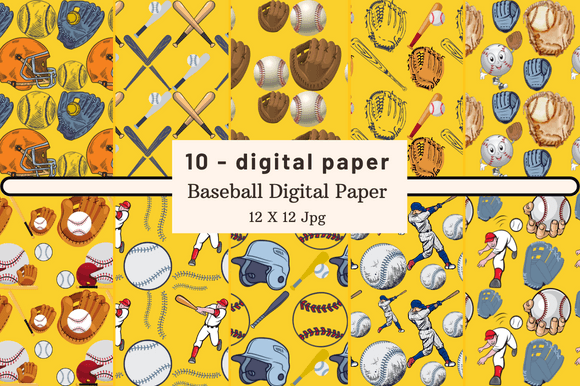 Download Baseball Digital Paper - Premium Resources